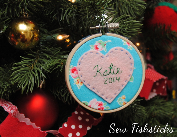 4 inch Embroidery Hoop Ornament, Life Is What Happens Between